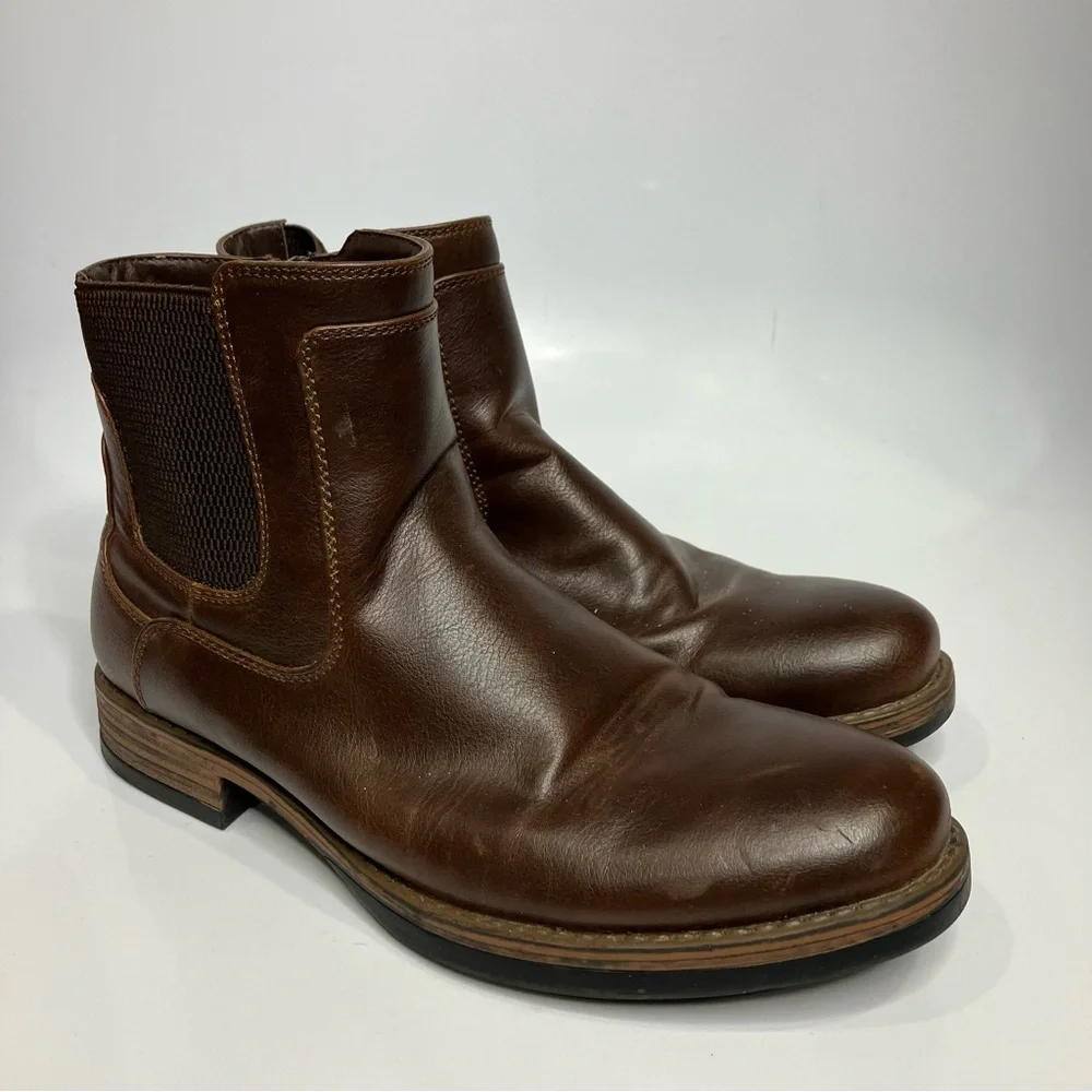 Apt. 9 faux leather ankle boots men’s size‎ 8
